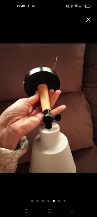 Aplique de pared blanco y negro