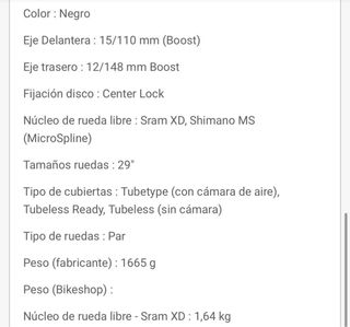 Ruote in carbonio Reynolds TR309/289 XC TSS 29