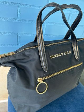 Bolso Bimba y Lola Negro y Dorado