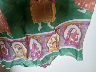 Foulard indiano con ballerine