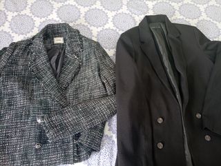 Lote chaquetas mujer negro y multicolor