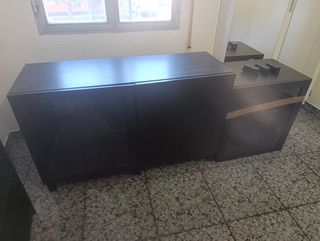 Mueble besta Ikea negro