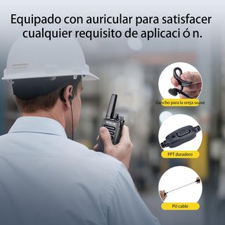 6 xRetevis RT668 Walkie Talkie auriculares PMR446