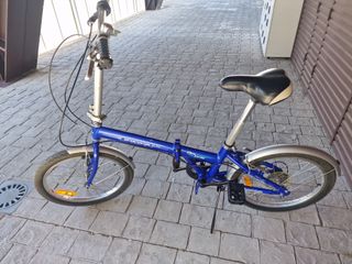 Bicicleta Plegable Urbana Azul