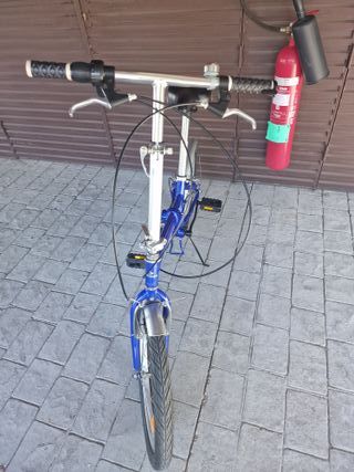 Bicicleta Plegable Urbana Azul