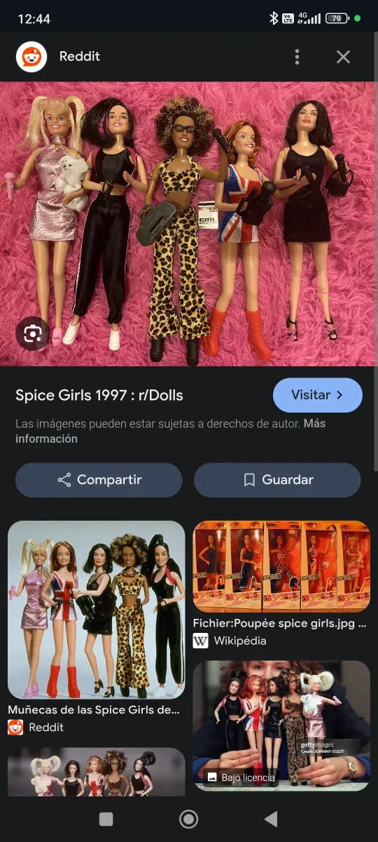 Cabeza Muñeca Spice Girls Mel C oficial.