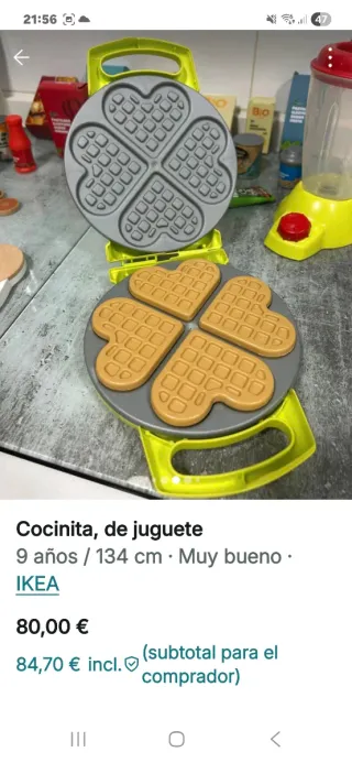 Cocinita de juguete de madera