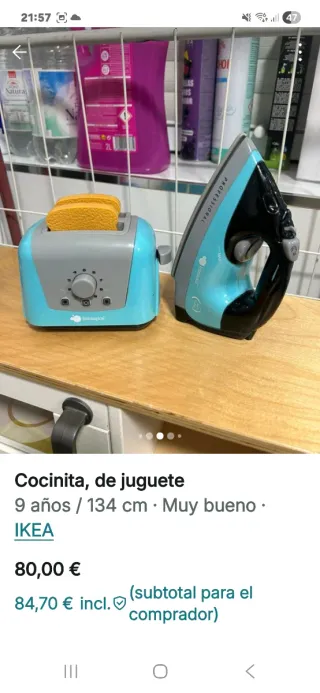 Cocinita de juguete de madera