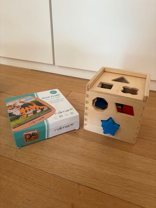 Cubi in legno per puzzle e formine