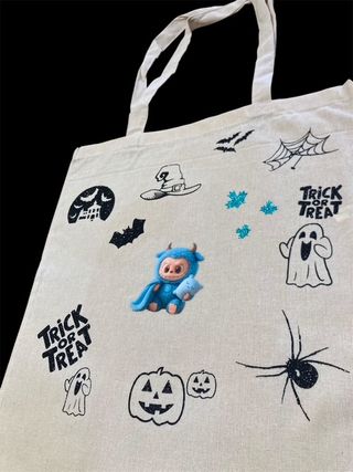 Bolso tote Labubu Halloween