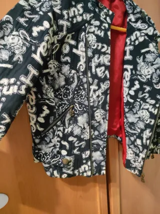 Chaqueta Desigual 3/4 Negra y Blanca