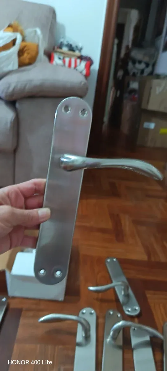 8 Manillas Plateadas Nuevas