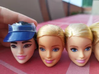 5 Cabezas Barbie Originales.
