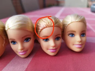 5 Cabezas Barbie Originales.