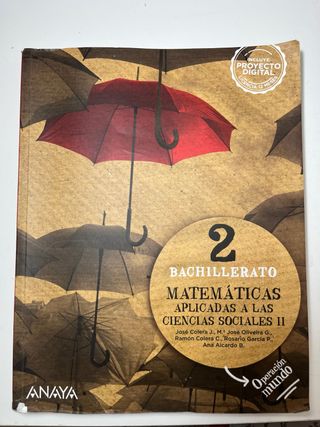 Matemáticas aplicadas a las Ciencias Sociales II.