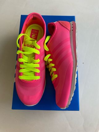 Zapatillas Adidas Neo Mujer Rosa y Amarillo
