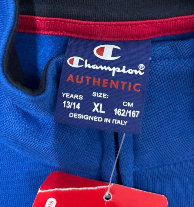 Sudadera Champion Azul con Logo New York