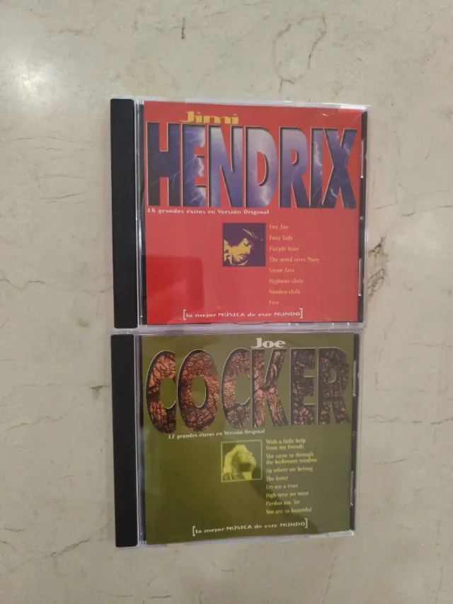 Lote 2 CDs: Joe Cocker y Jimi Hendrix