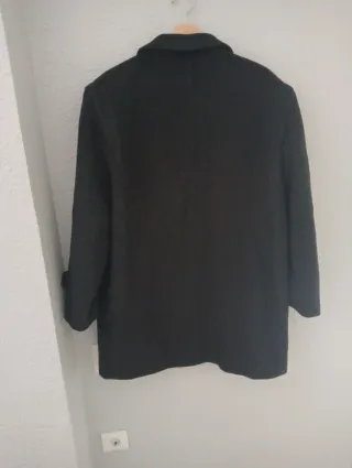 Abrigo Lana Negro Hombre XL