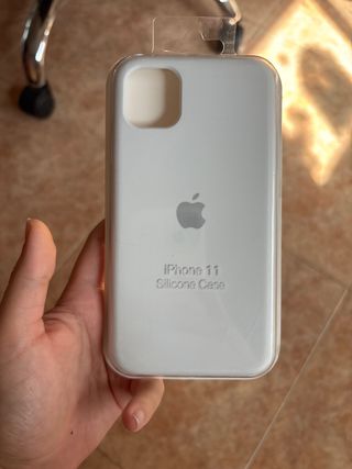 Custodia in silicone bianco per Apple iPhone 11