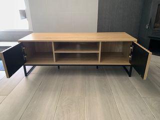 Mueble TV madera y metal