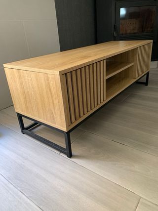 Mueble TV madera y metal