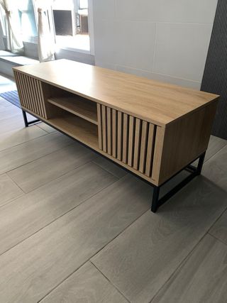 Mueble TV madera y metal