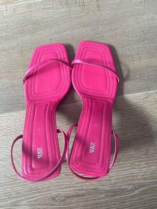 Sandalias Fucsia Zara Talla 37