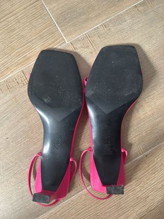 Sandalias Fucsia Zara Talla 37