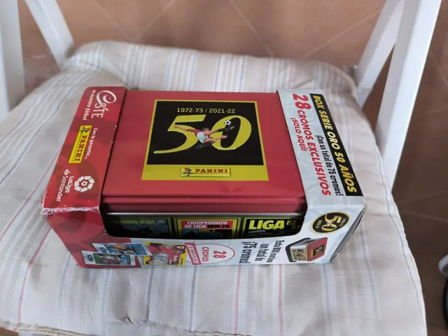 Panini Caja Serie Oro 50 Años Cromos NUNCA ABIERTA