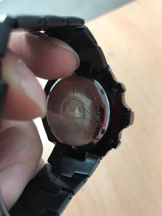 Reloj Pulsar Cronógrafo Negro 100M