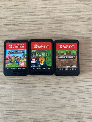 3 Juegos Nintendo Switch: Minecraft y Luigi's Mans