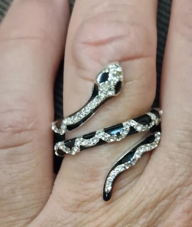 Anillo serpiente ajustable