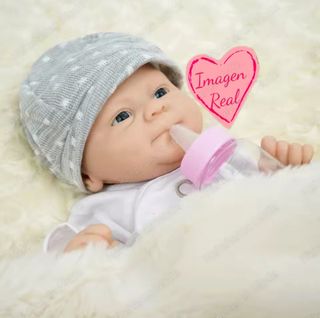 Bebé silicona flexible muñeca reborn
