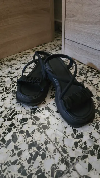Sandalias plataforma negras