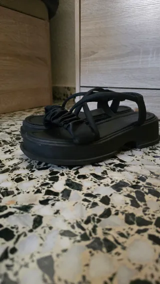 Sandalias plataforma negras