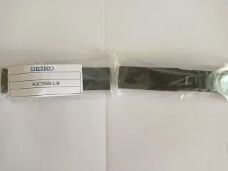 Correa Seiko negra para modelo 5M42-OE39 de 19mm 