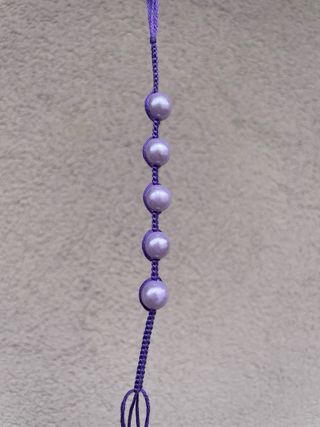 Bracciale con perline viola