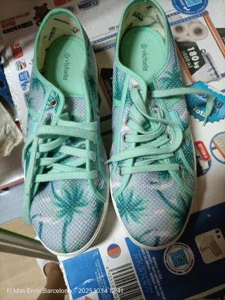 Bambas Victoria estampado palmeras