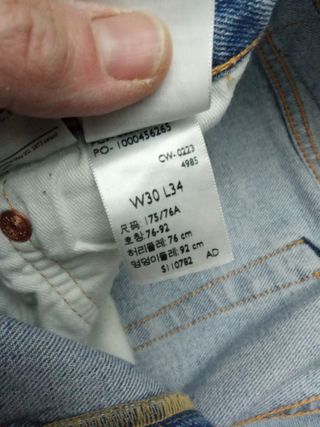 Pantalón Levis 501 Azul