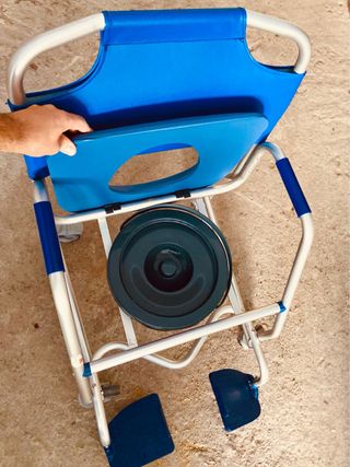 Silla sanitaria+ asento elevador inodoro AQUATEC