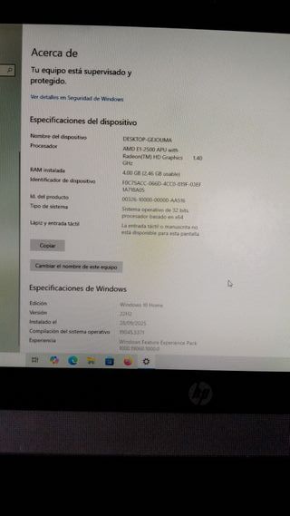 Ordenador HP Todo en Uno HP20