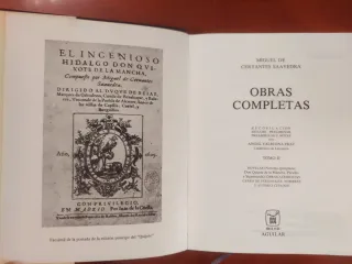 Cervantes, Obras Completas II. Aguilar, 1975.