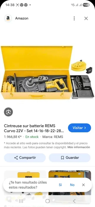 Curvadora de tubos REMS Curvo 22V