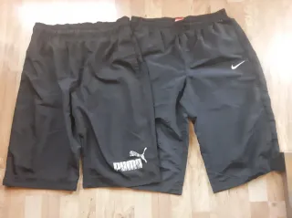 Pack Bermudas Deportivas Nike y Puma Hombre Negras