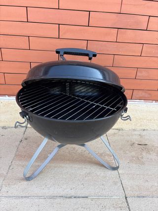 Barbacoa Portátil Negra y Plateada