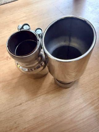 Colas de escape cromada 2 unidades