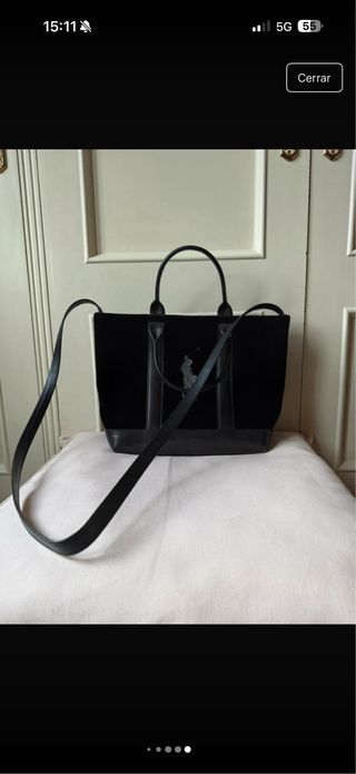 Bolso Tote Ralph Lauren Vintage Negro