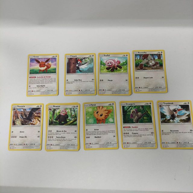 Cartas Pokémon Metálicas y Colorless