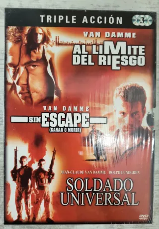 Pack 3 Películas DVD Acción Van Damme